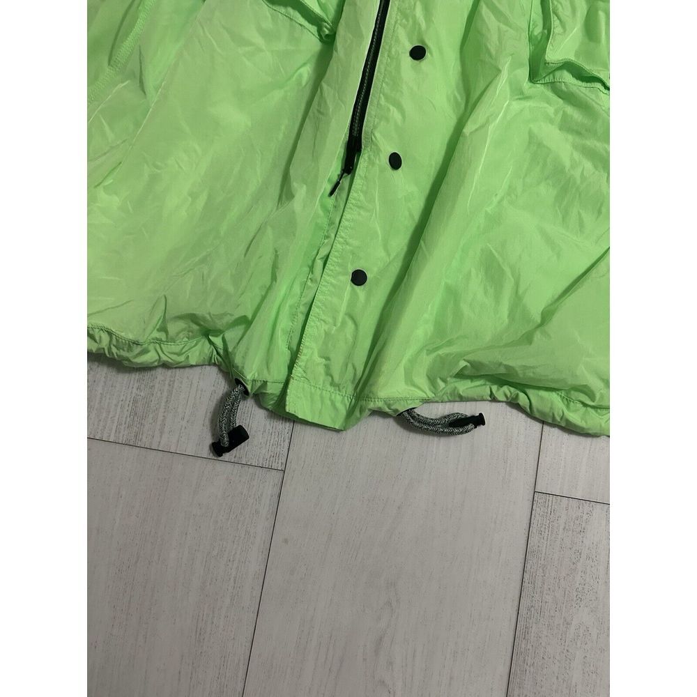 NWT‎ Free People Movement Aurora Maxi Windbreaker Parka Jacket Neon Lime XS $228 - Picture 10 of 14